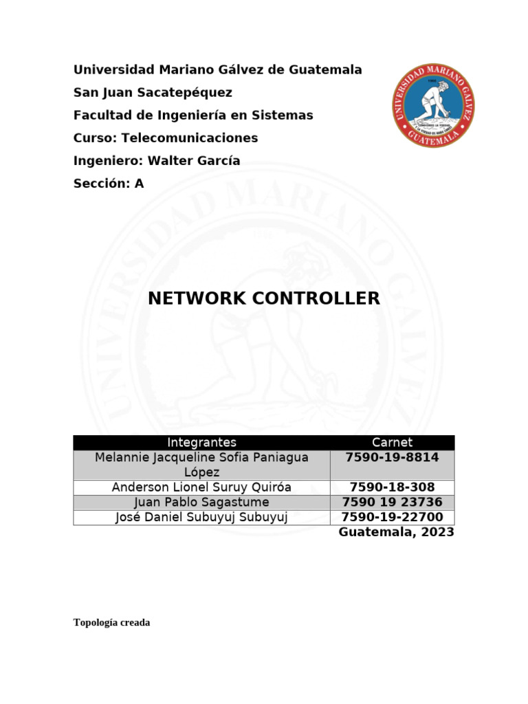 Network Controller | PDF