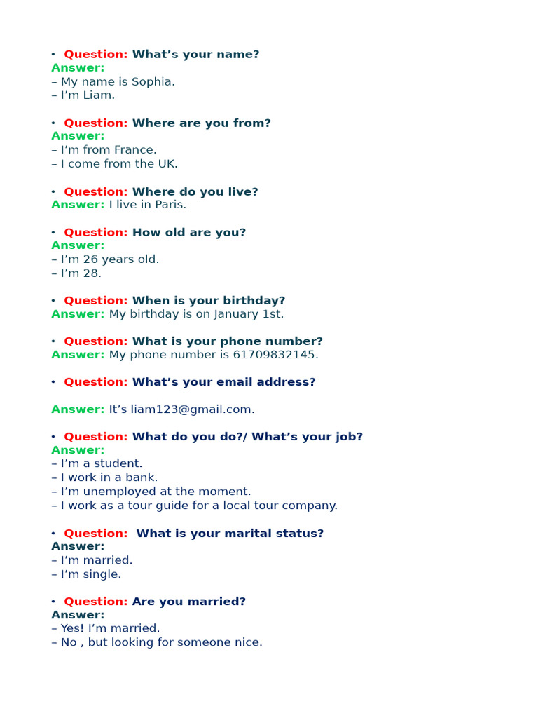 Simple Questions | PDF