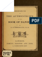 Tregelles. Defence of The Authenticity of The Book of Daniel. 1852.