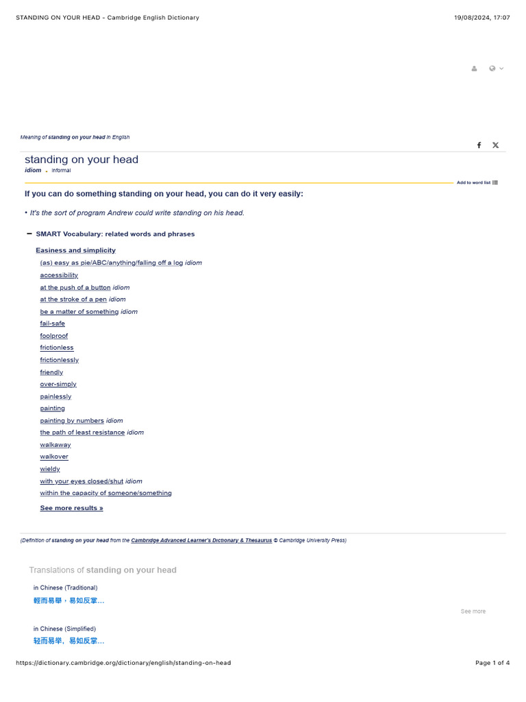 standing-on-your-head-cambridge-english-dictionary-pdf