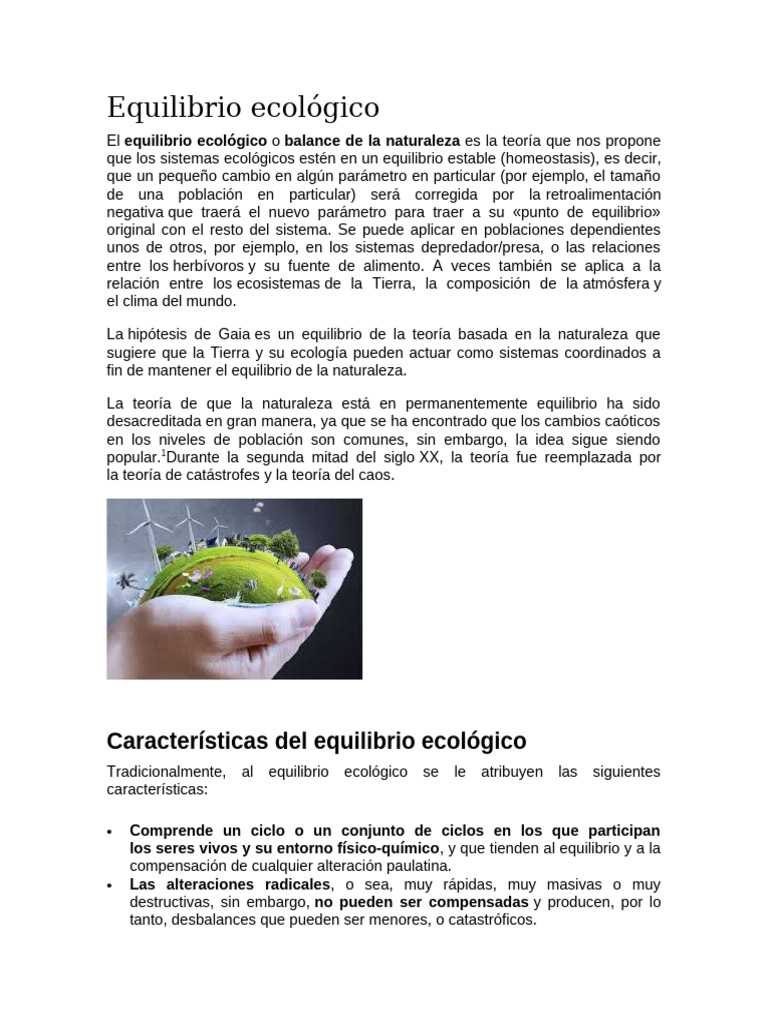 Entendendo o Equilíbrio Ecológico | PDF | Natureza | Geociências