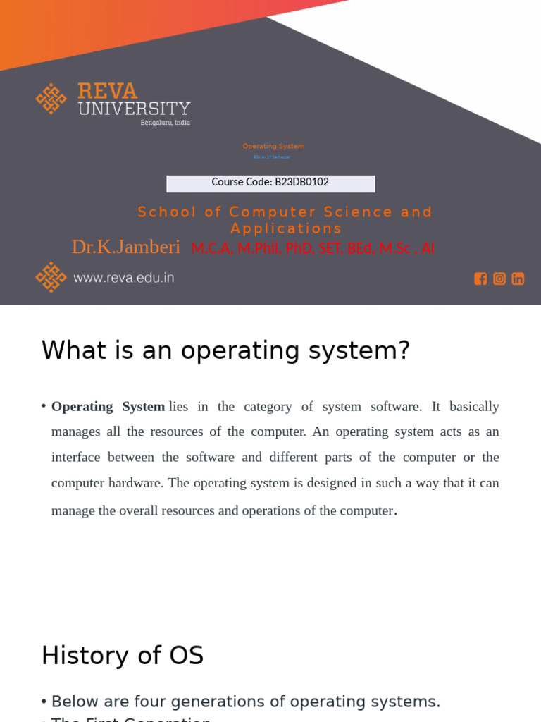 Operating System PPT New | PDF
