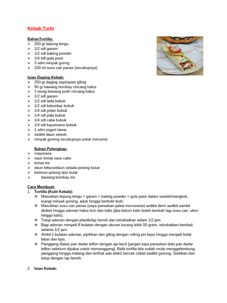 Resep Masakan | PDF