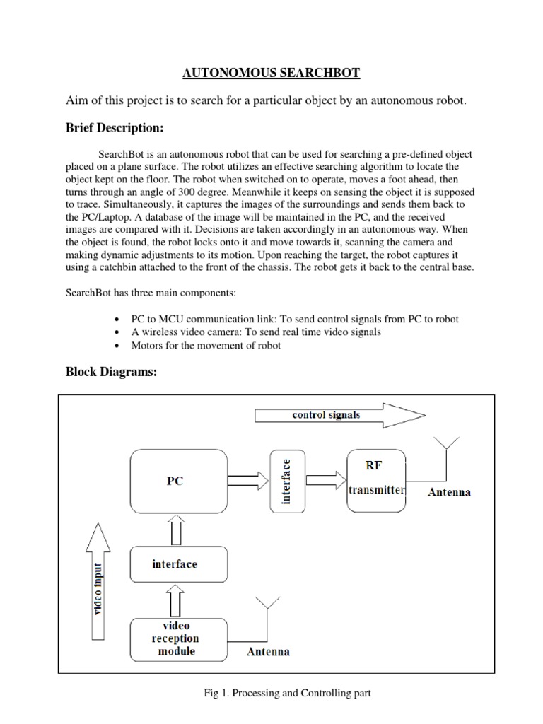 Autonomous SearchBot for Object Retrieval | PDF