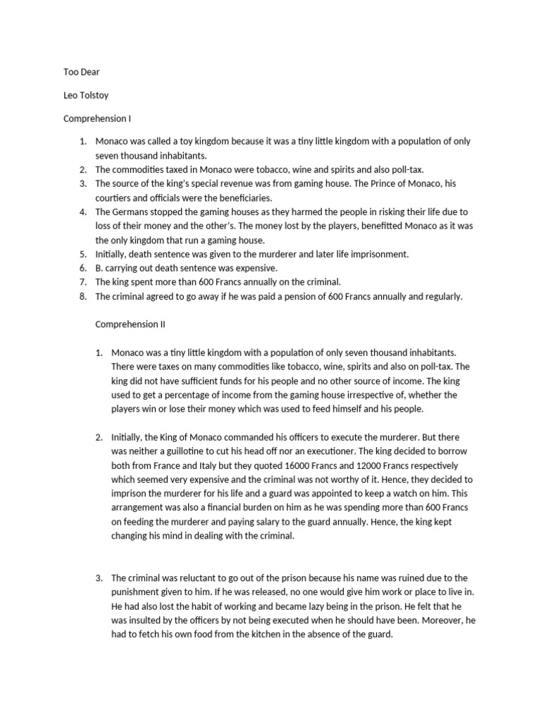 2.too Dear | PDF