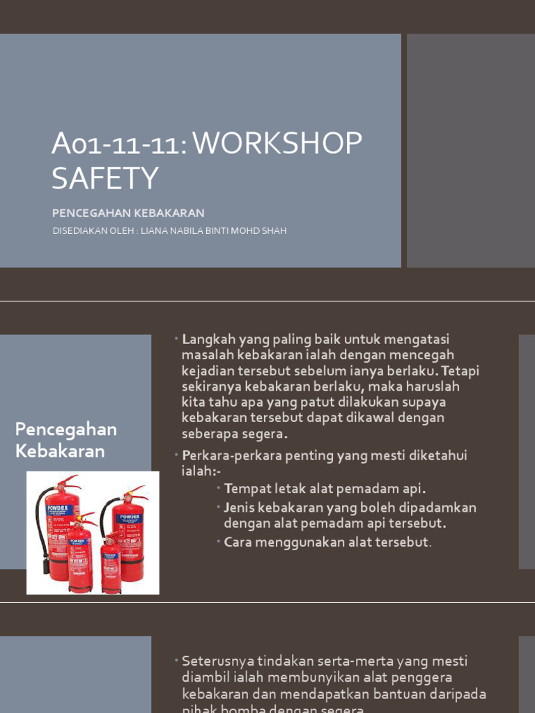 Workshop Safety 3 | PDF | Fuel Production | Petroleum