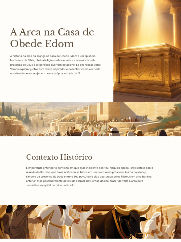 A-Arca-Na-Casa-De-Obede-Edom 2 | PDF