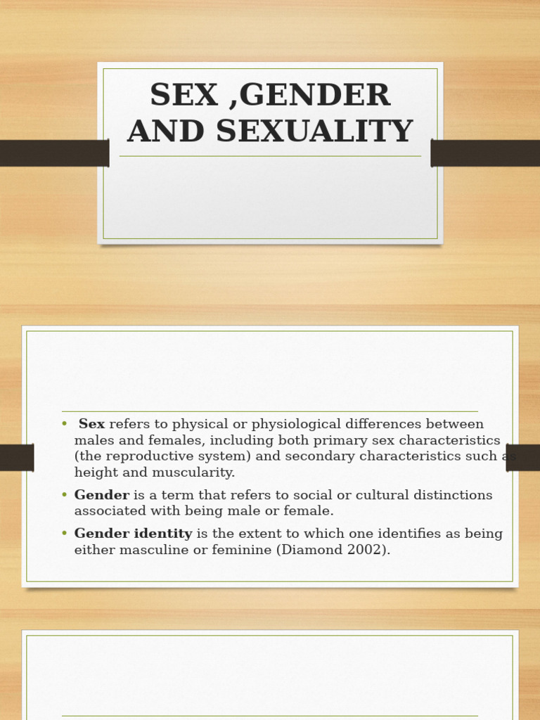 Sex Gender and Sexuality | PDF