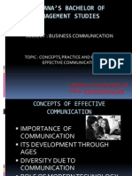 Chetana'S Bachelor of Management Studies: Subject: Business Communication