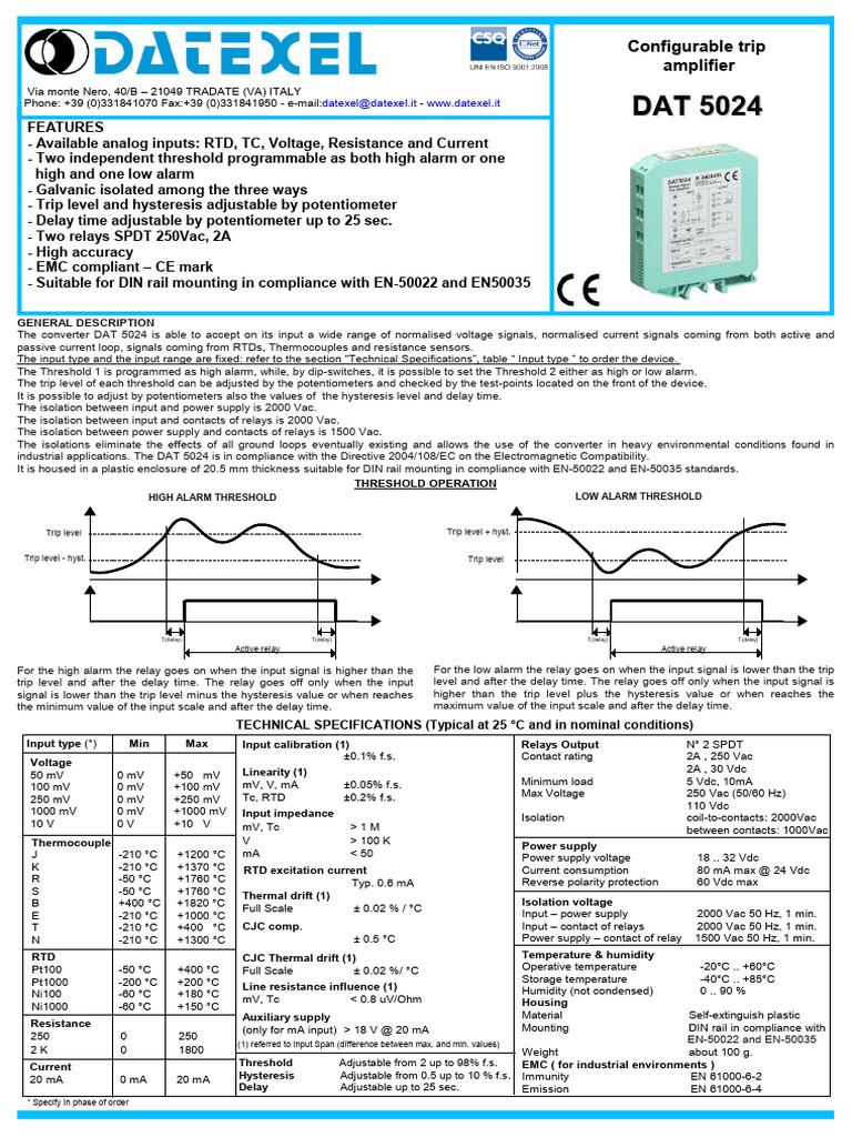 Dat5024 Eng | PDF