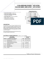 2 GHz MEDIUM POWER BROADBAND SILICON MMIC AMPLIFIER SPEC SHEET