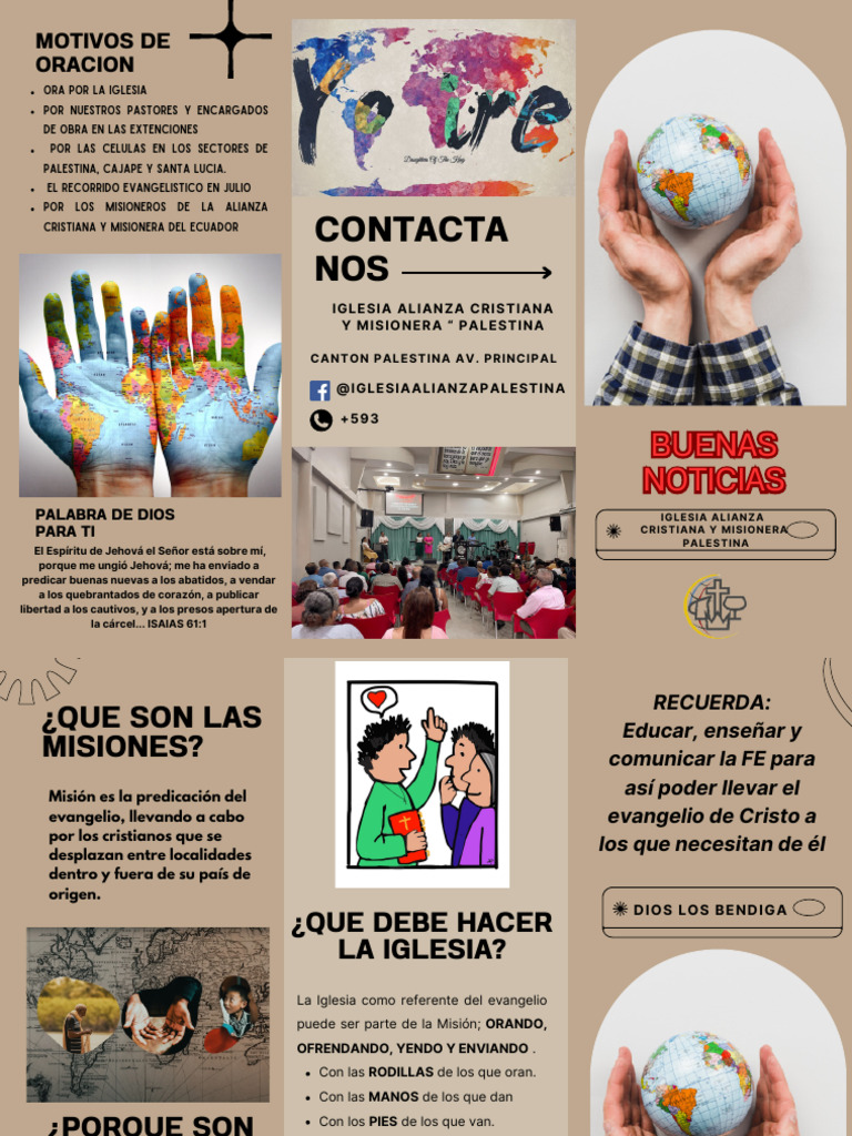 Misión Evangelística en Ecuador: Julio 2023 | PDF | Misionero | Iglesia ...