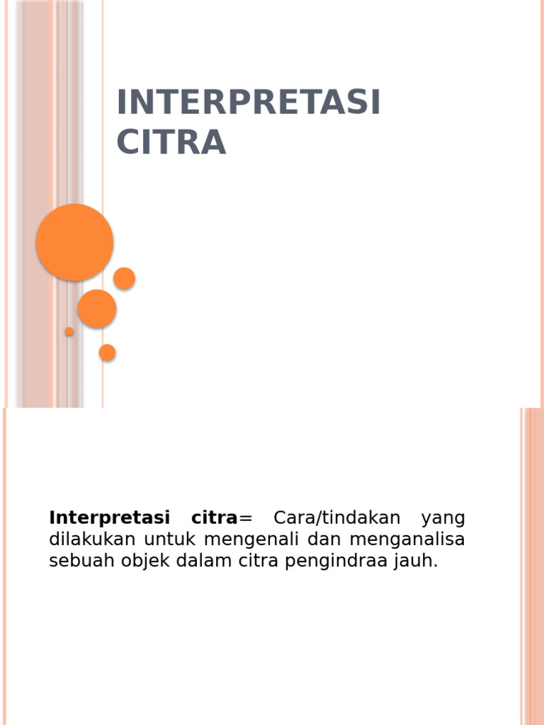 Interpretasi Citra | PDF