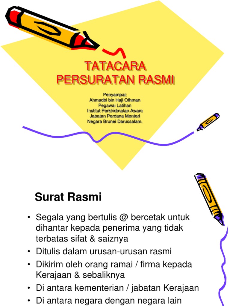 Tatacara Persuratan Pdf