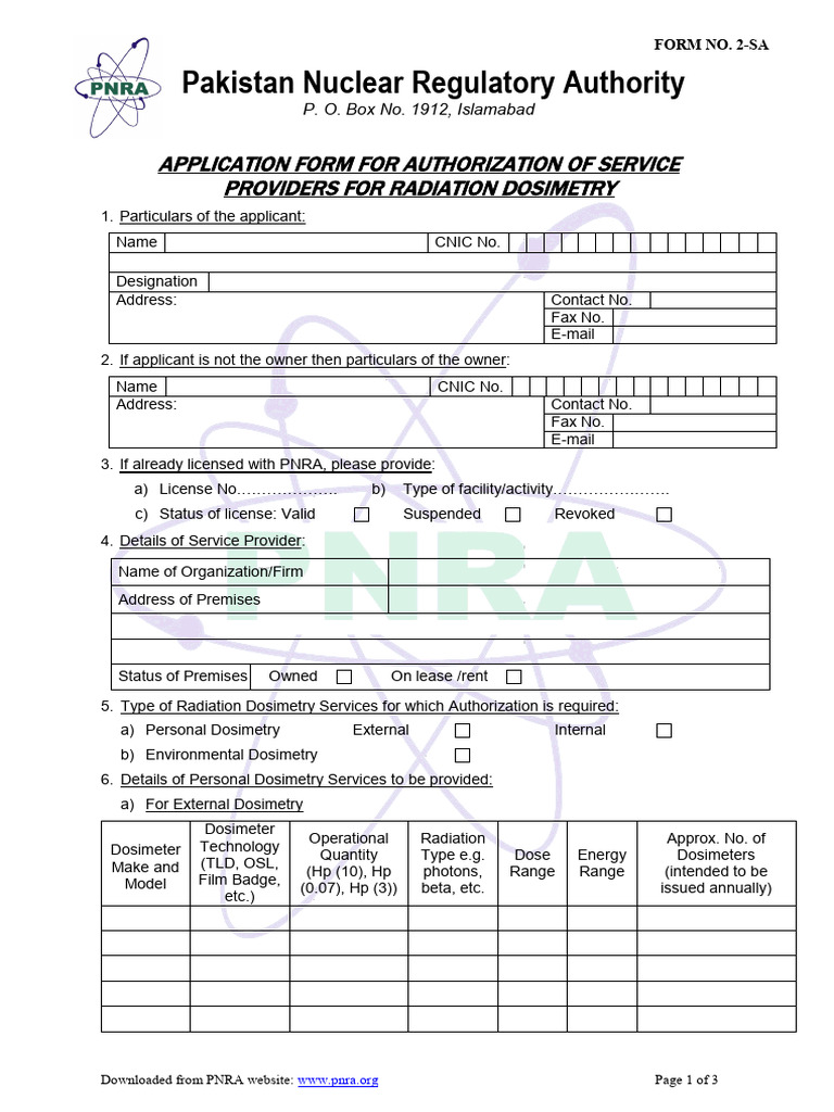 Form No. 2-SA | PDF