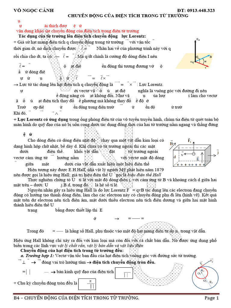4 chuyen dong cua dien tich trong dien tu truong pdf