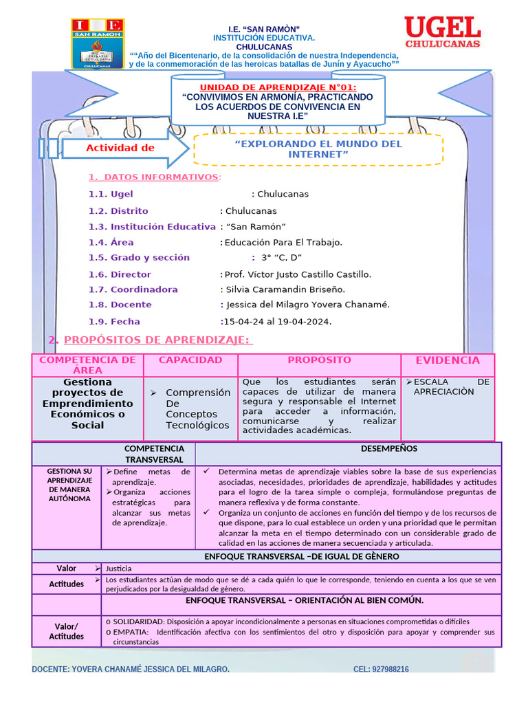 Actividad 06 3 Grado Pdf