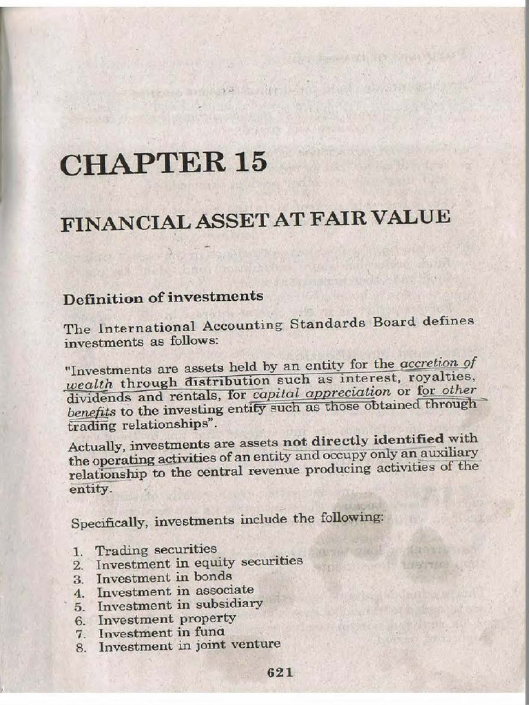 Financial Assets at FV | PDF