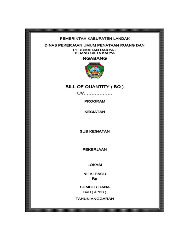 BQ Gedung | PDF