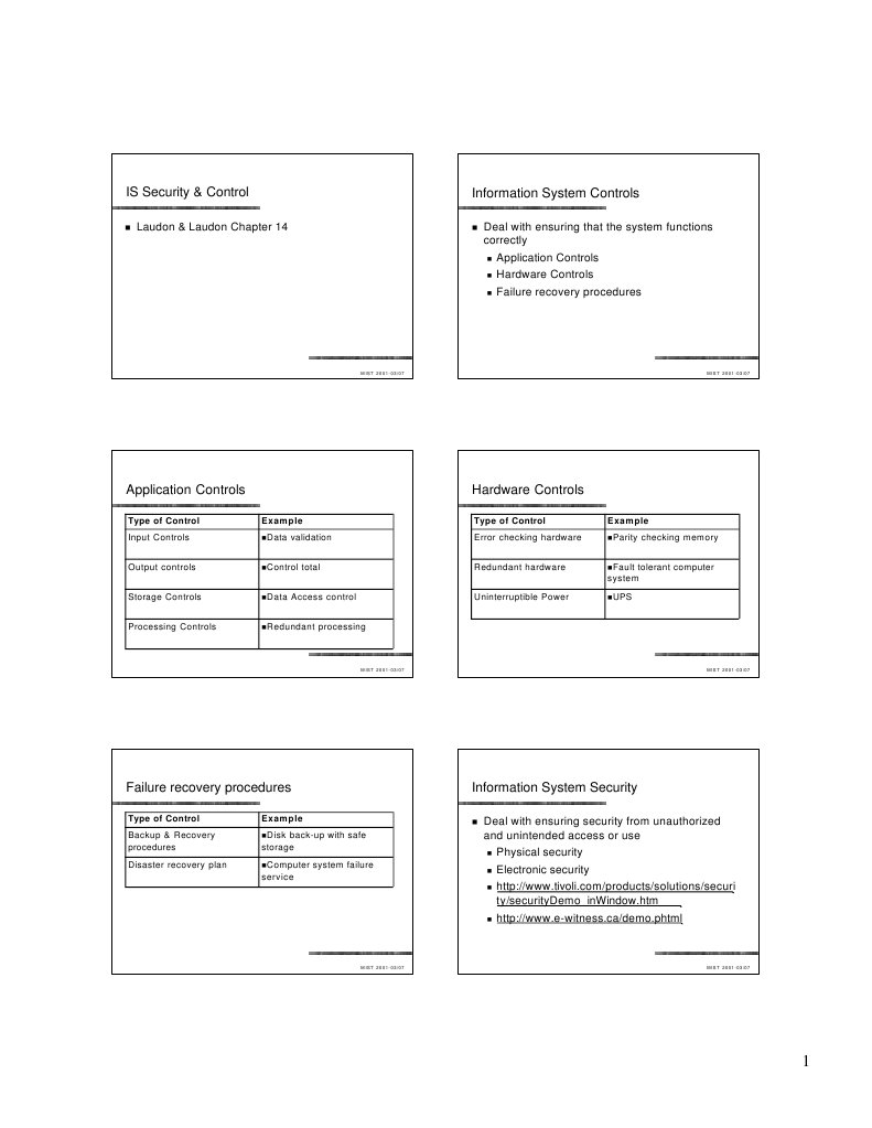 Types of Information System Controls | PDF | Finance & Money Management ...