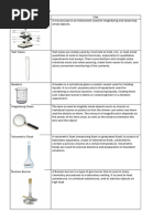 Titration Equipment Checklist | PDF | Titration | Chemistry