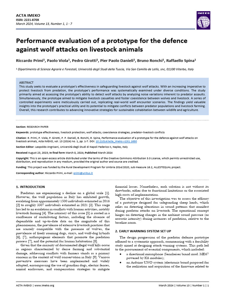 Performance Evaluation of A Prototype For The Defe | PDF