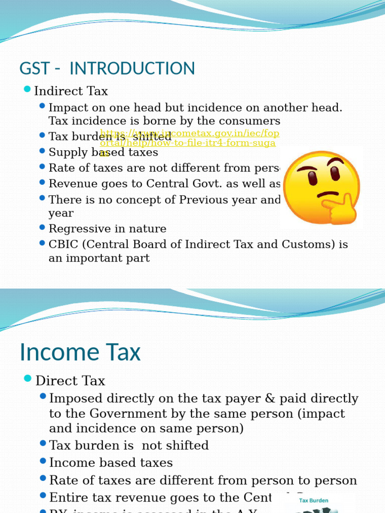 GST - Introduction: Indirect Tax | PDF