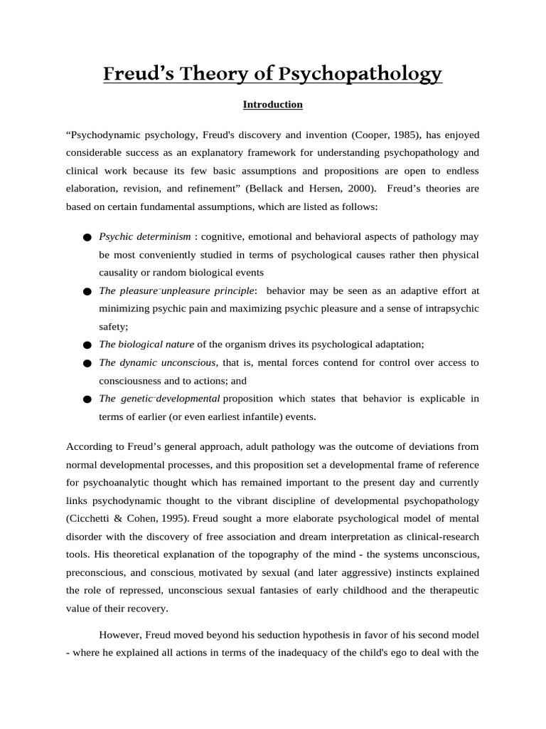 Psychoanalysis Notes | PDF