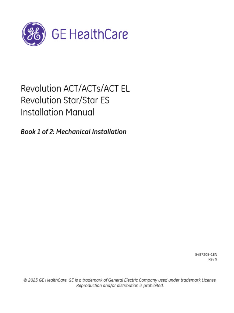 (Revolution) ACT - ACTs - ACT EL Installation Manual - IM - 5487205-1EN ...