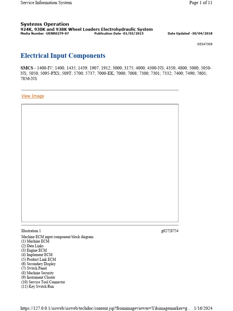 Electrical Input Components: View Image | PDF