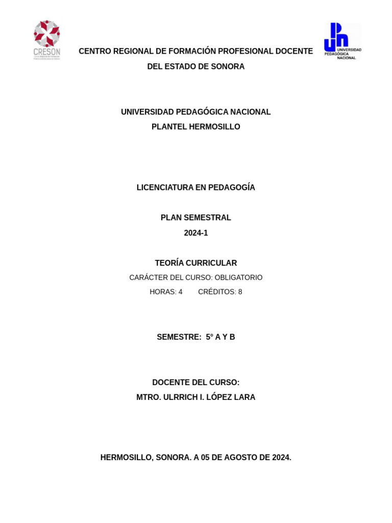 Teoría Curricular en Educación Superior | PDF | Plan de estudios | Historia