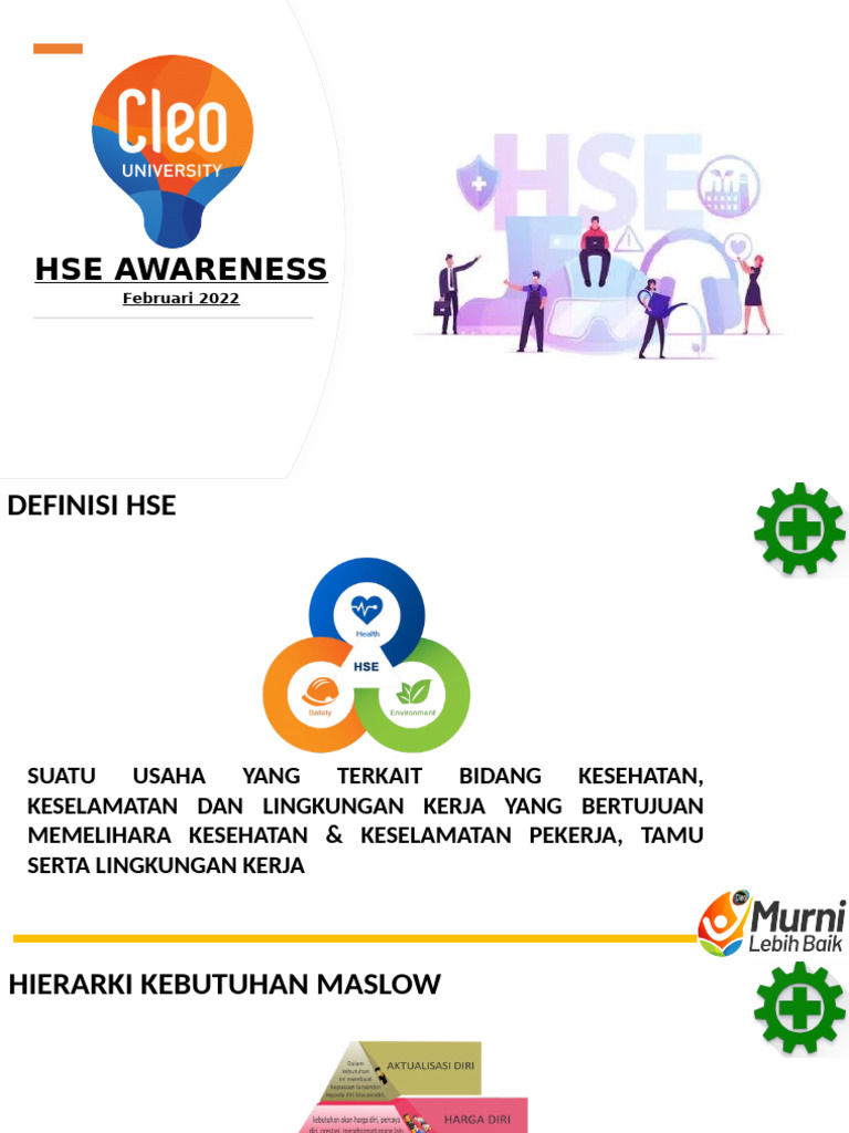 Hse Awareness Training Operasional 2022 Pdf