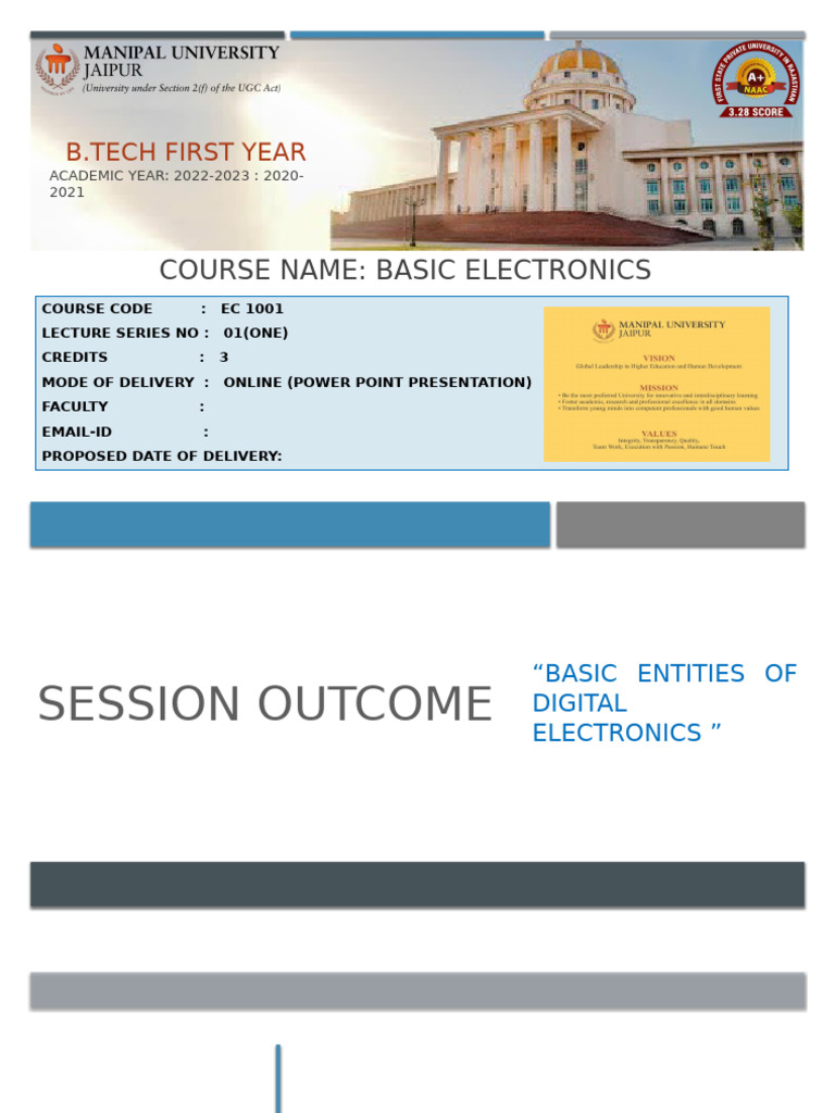 Logic Gates - Truth Table | PDF