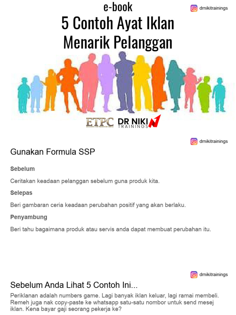 iklan yang efektif dan menarik perhatian pembaca