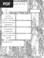 Plan de Travail CP 4 À L'école de Barbara | PDF