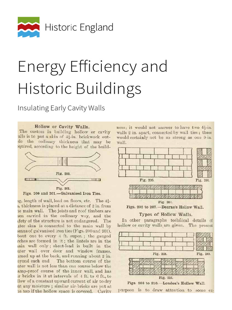 Insulating Early Cavity Walls Guide | PDF | Building Insulation ...