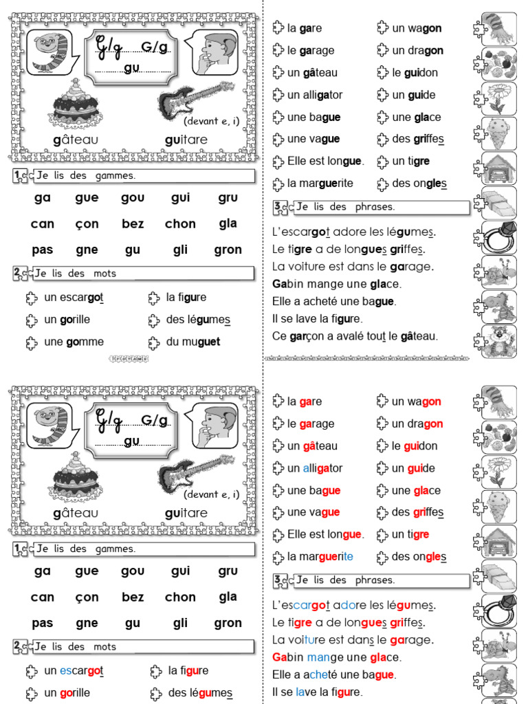 Fiche Encodage Son G – Tableau D’Encodage Cp – VVME