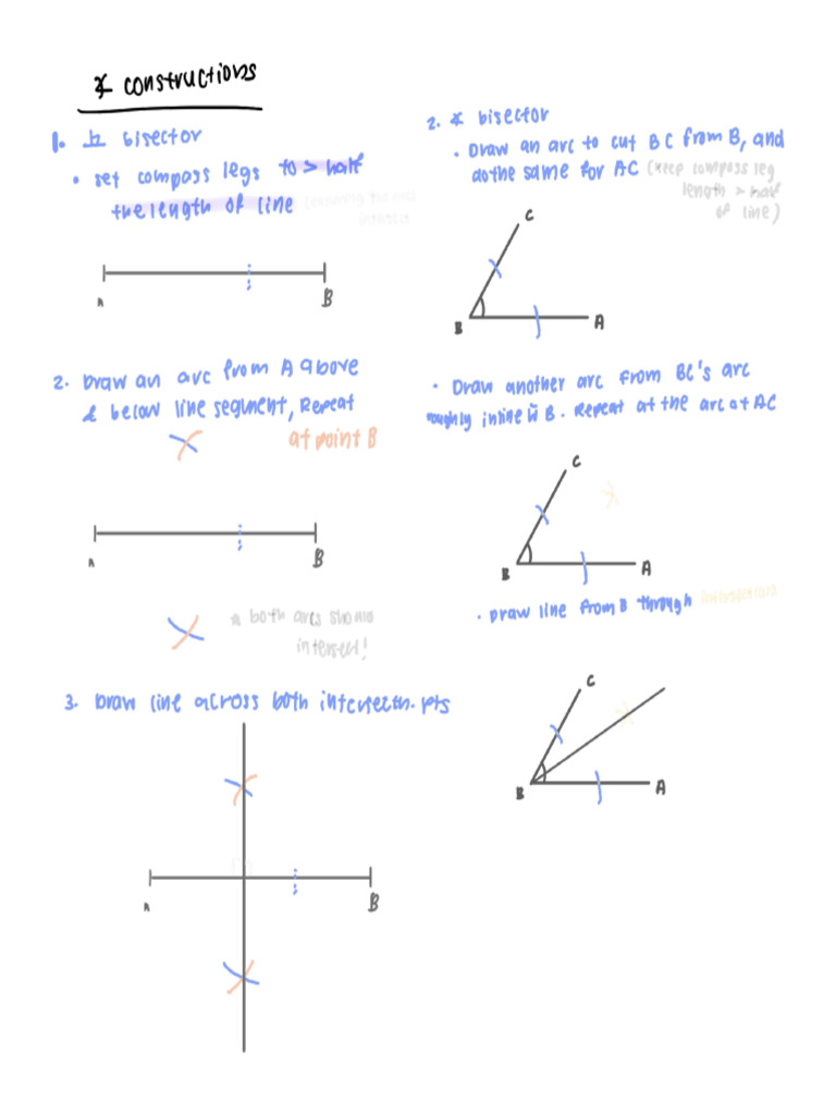 Angle Construction Notes | PDF