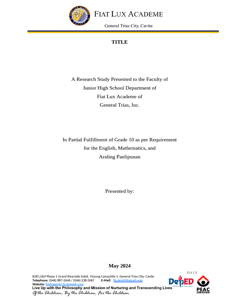 G10 Research Template-3 | PDF