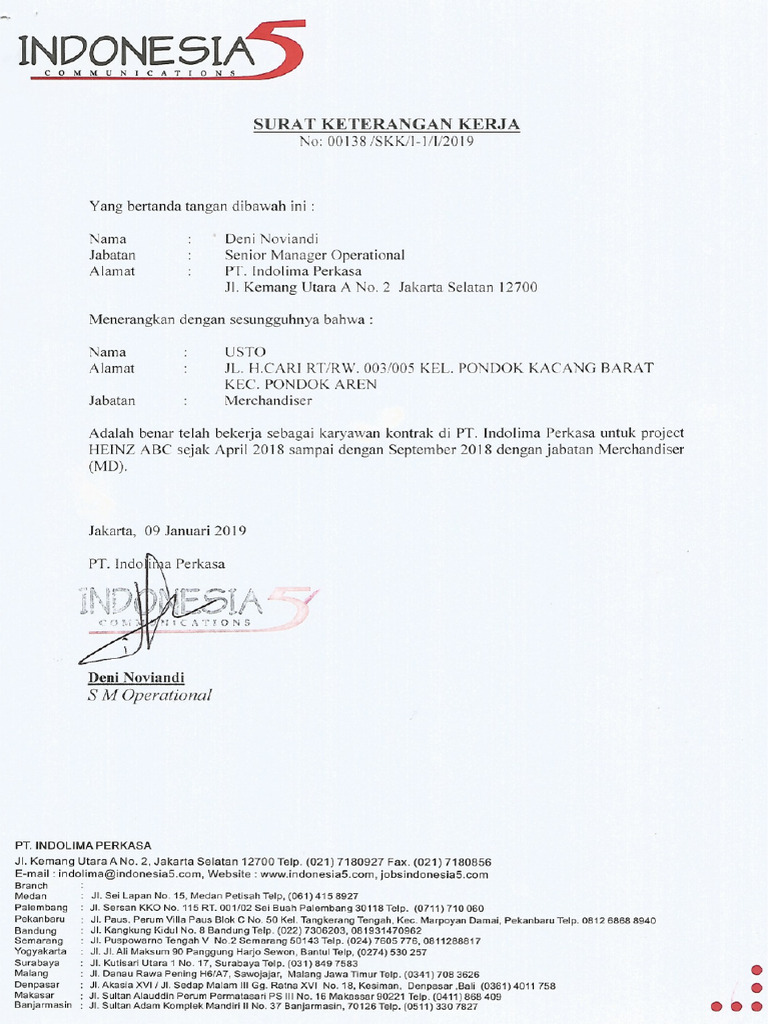 Paklaring Indolima | PDF