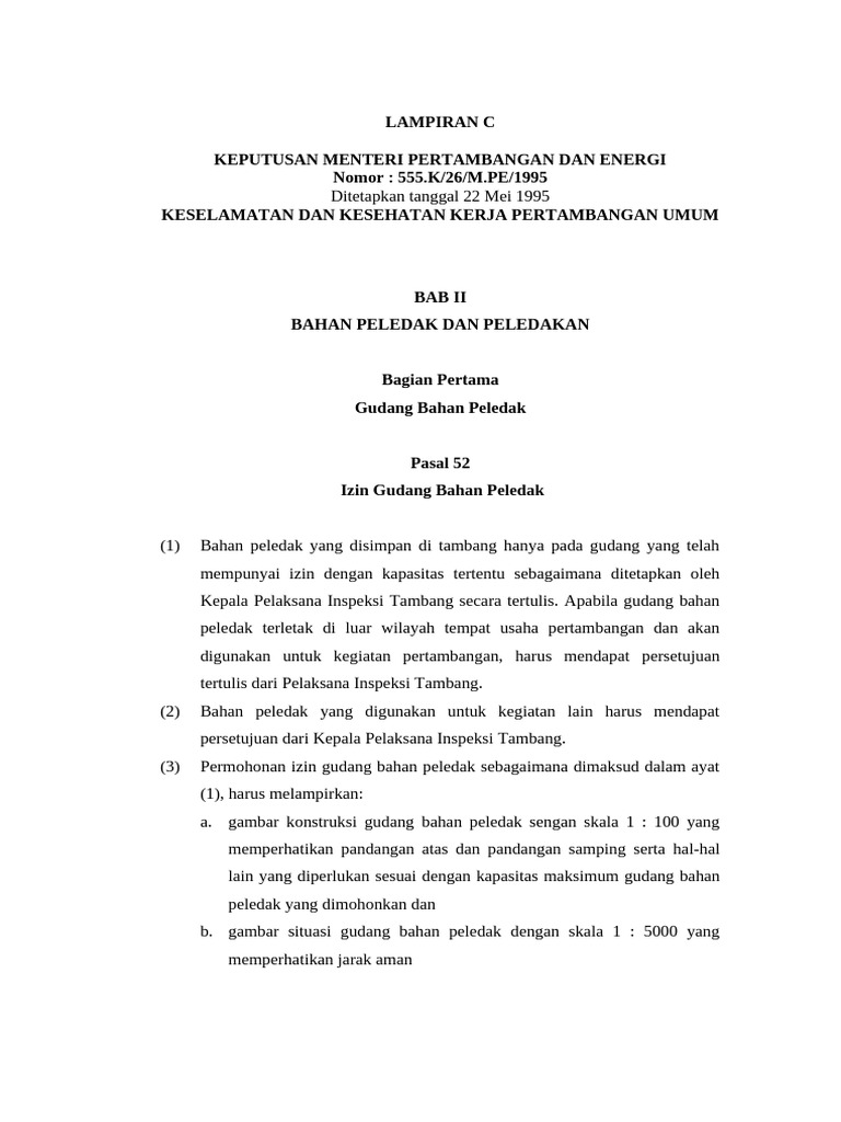 Perpu Peledakan | PDF