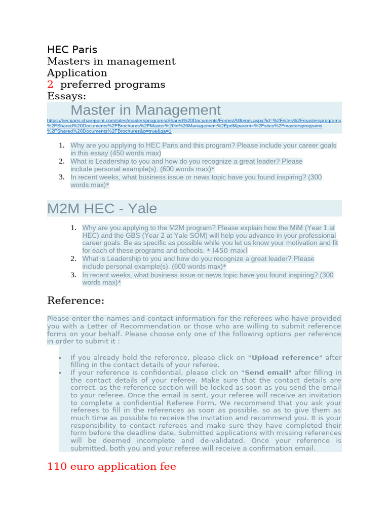 HEC Paris | PDF