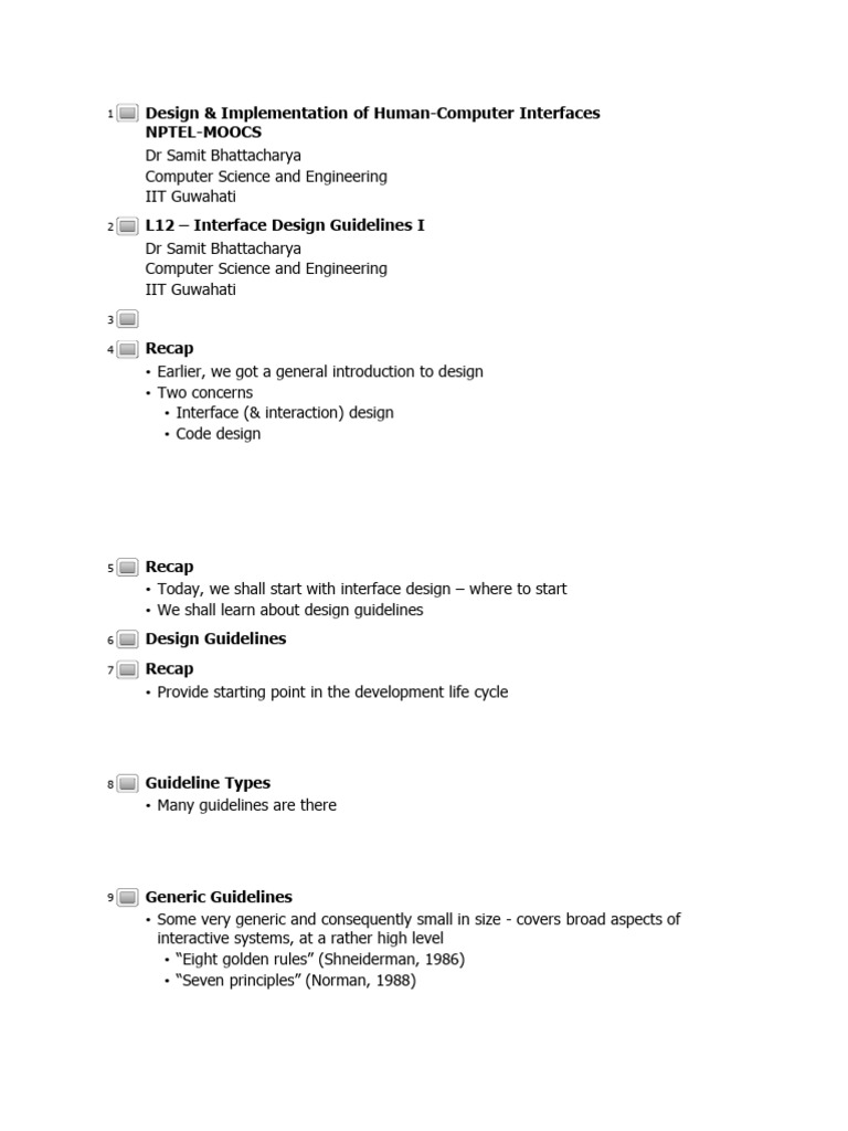 Interface Design for CS Students | PDF | Interface (Computing) | Usability