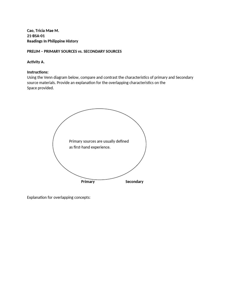 Riph - Prelim Activity - Cao, Tricia Mae M. (21-Bsa-01) | PDF
