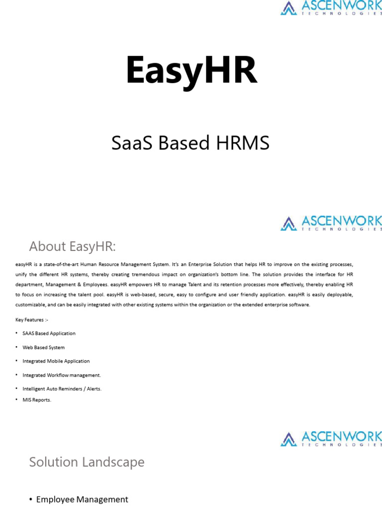 EASY HR Manual - EMPLOYEE | PDF