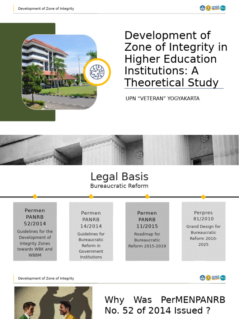 Development of Integrity Zones in Higher Education Institutions A ...
