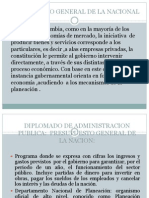 Presupuesto General de La Nacional