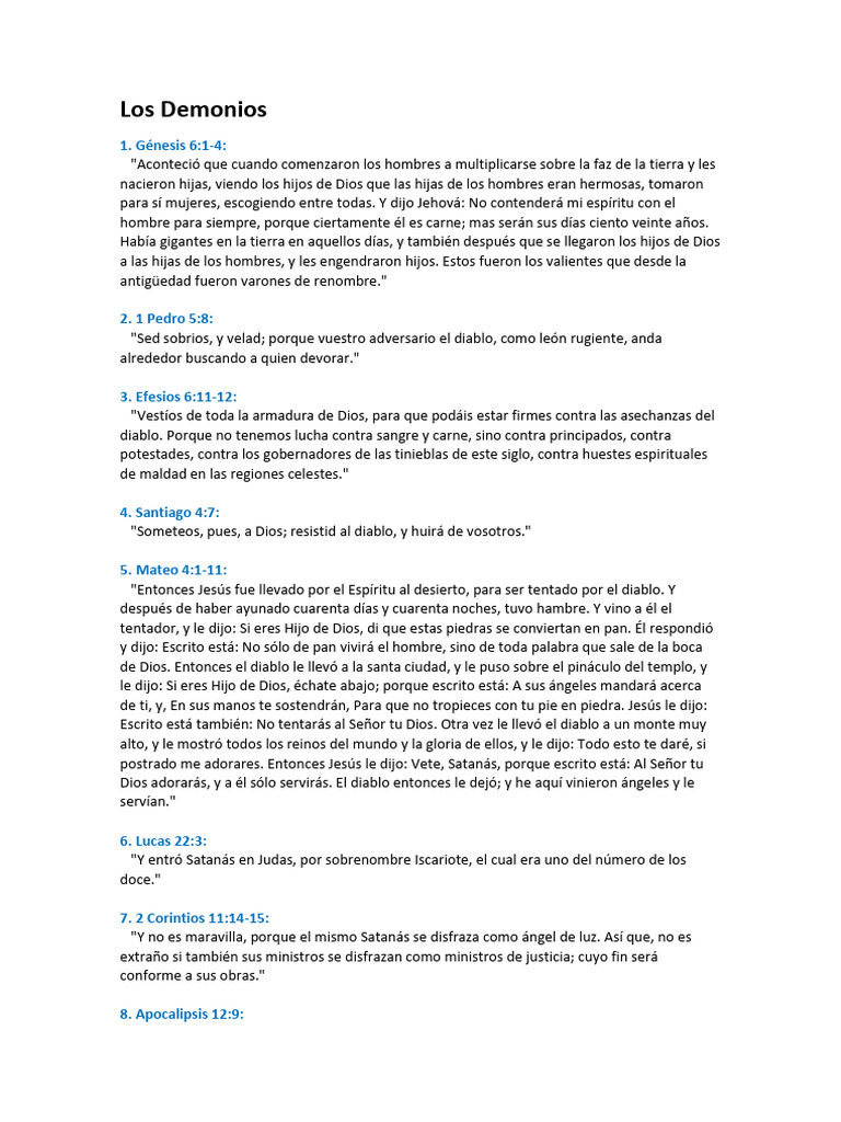 Los Demonios | PDF