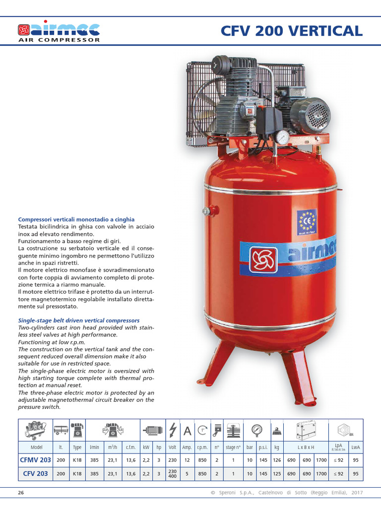 CFV 200 Vertical | PDF