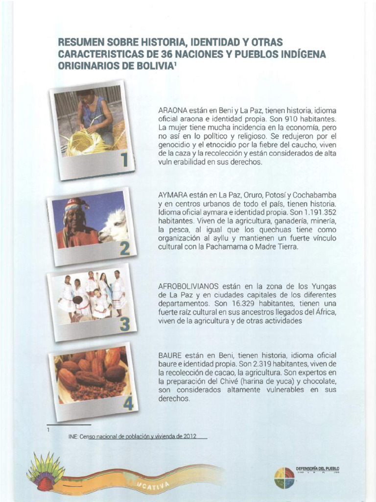 Pueblos Indigenas y Originarios de Bolivia | PDF
